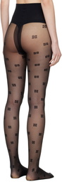 GANNI Black Butterfly Lace Tights