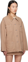 Blumarine Tan Cotton Jacket