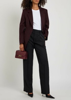 Victoria Beckham Katherine Wool Blazer Bordeaux