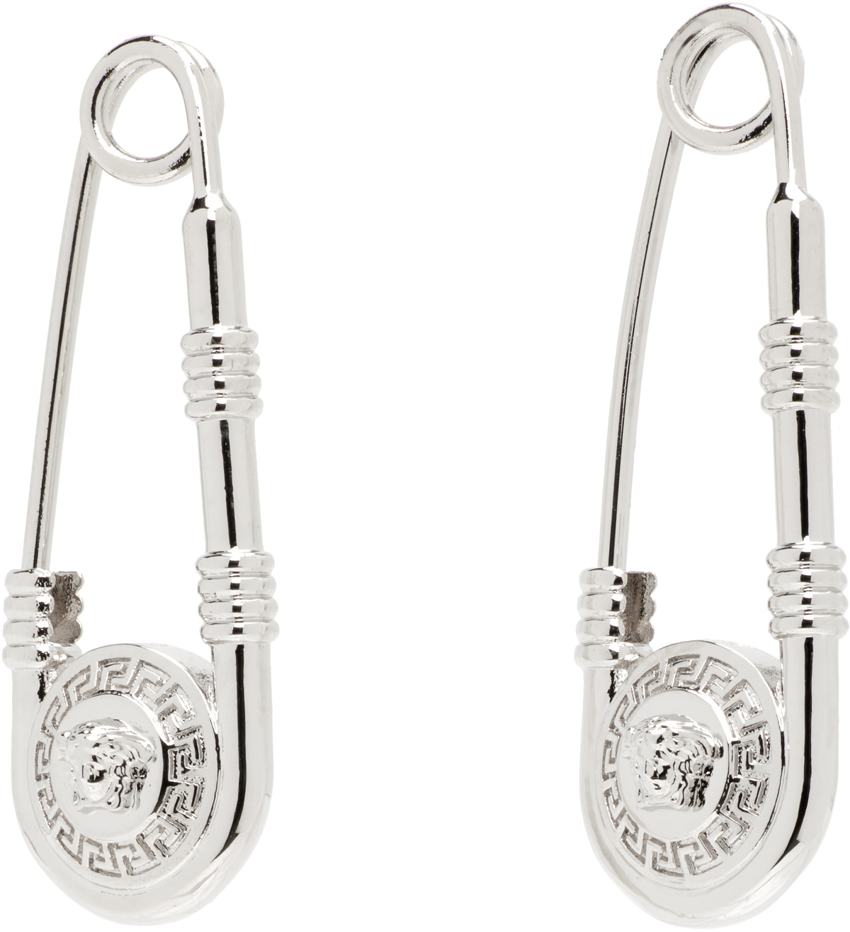Versace Safety Pin Earrings