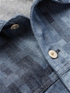 LOEWE - Pixelated Printed Denim Jacket - Blue