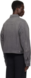 Entire Studios Gray Gem Denim Jacket