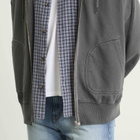 FrizmWORKS Men's OG Pigment Dyed Zip Hoodie in Charcoal
