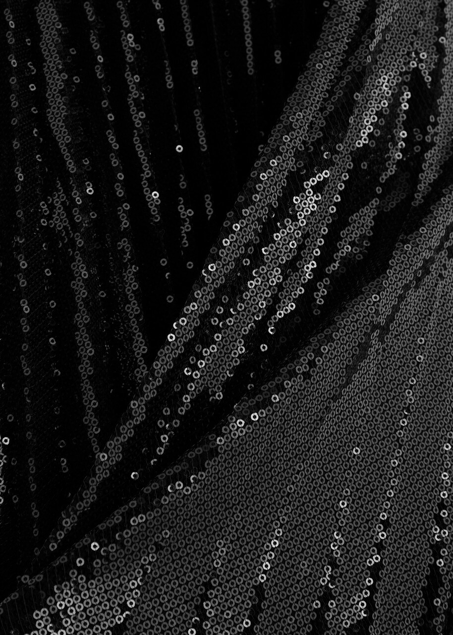 Alice + Olivia Ivey Sequin-embellished Crepe Maxi Skirt Black Alice + Olivia