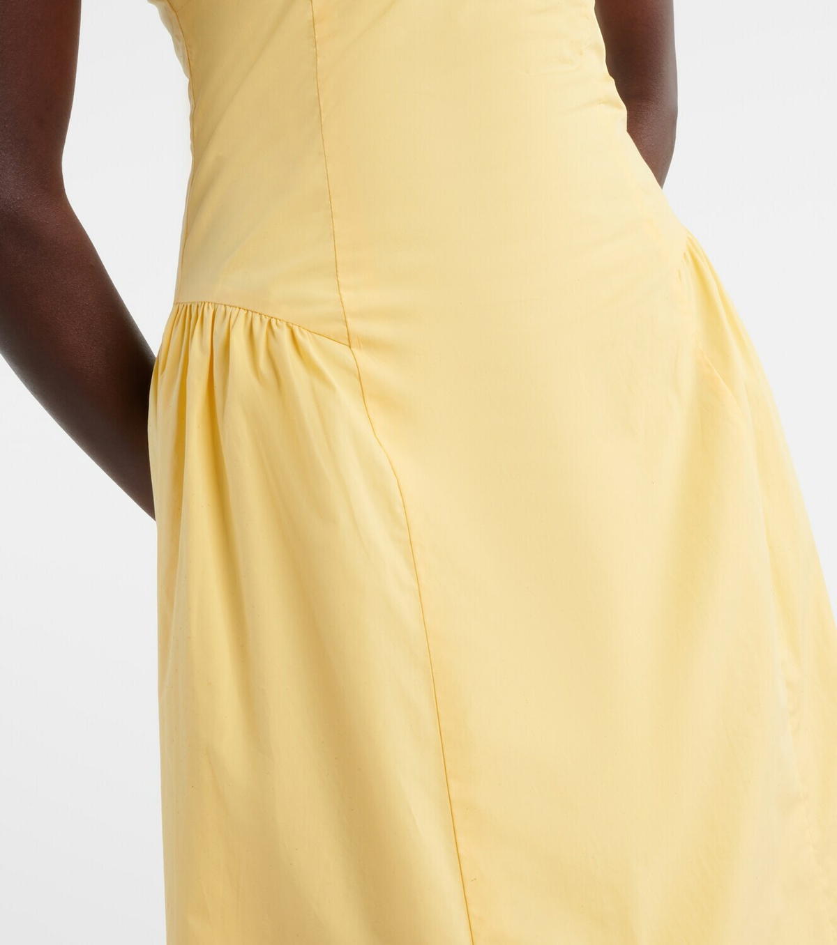 Posse Lindie cotton poplin midi dress