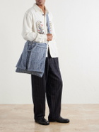 Kardo - Embroidered Cotton-Chambray Tote Bag