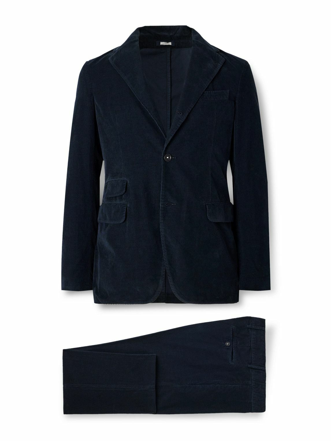Massimo Alba - Sand Cotton-Corduroy Suit - Blue
