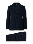 Massimo Alba - Sand Cotton-Corduroy Suit - Blue
