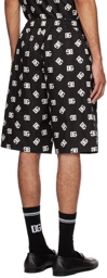 Dolce & Gabbana Black Monogram Shorts