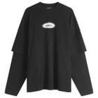 Daily Paper Women's Layered T-Shirt in Black