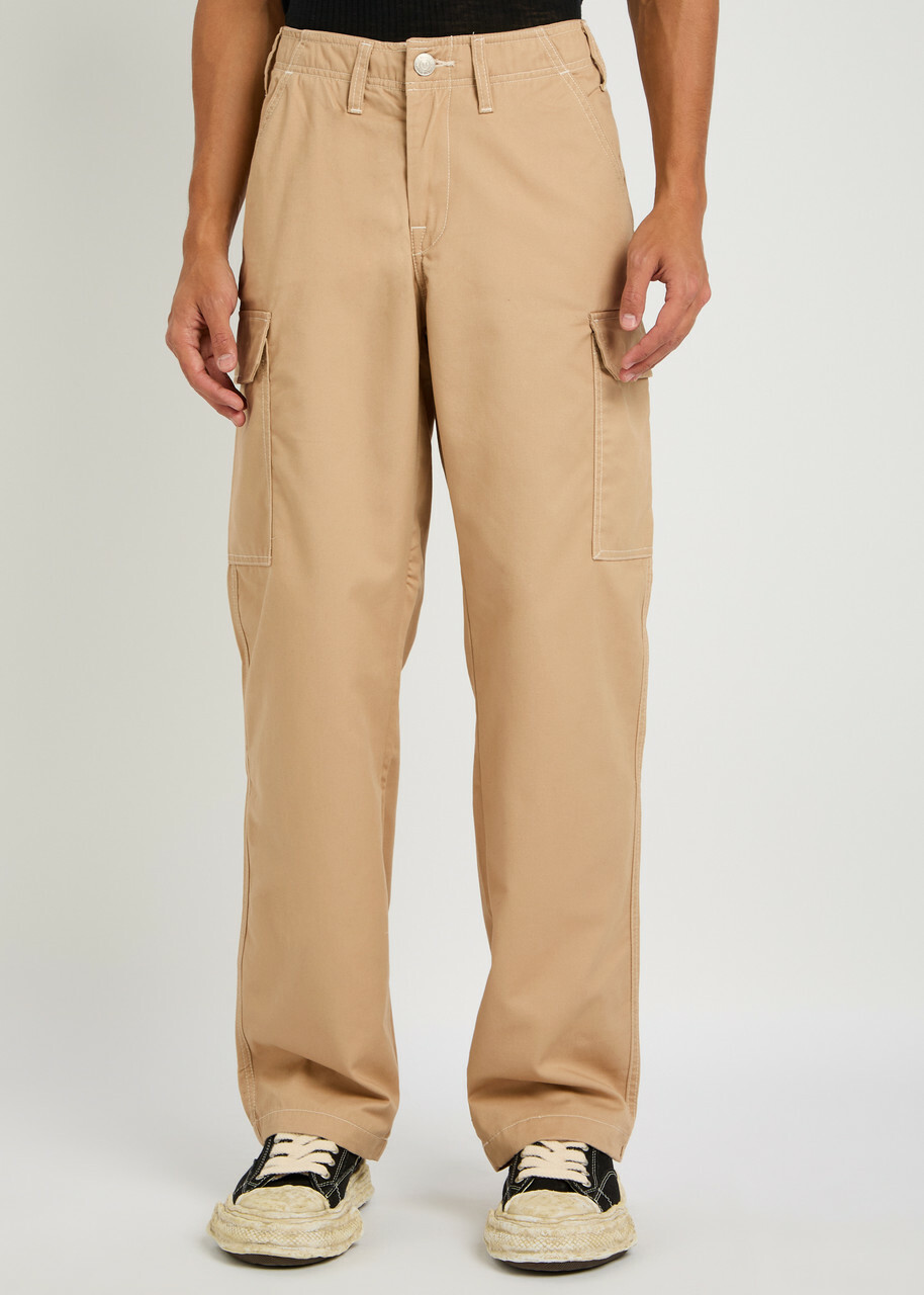 True Religion Straight-leg Twill Cargo Trousers Beige