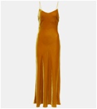 Asceno Lyon velvet maxi dress