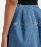 Loewe Double L denim miniskirt