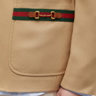Gucci Men's Tape Logo Blazer in Camel