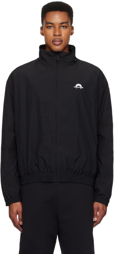 Photo: Marine Serre Black 'MS Sport' Nylon Track Jacket
