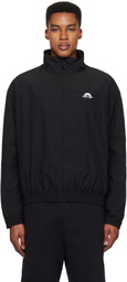 Marine Serre Black 'MS Sport' Nylon Track Jacket