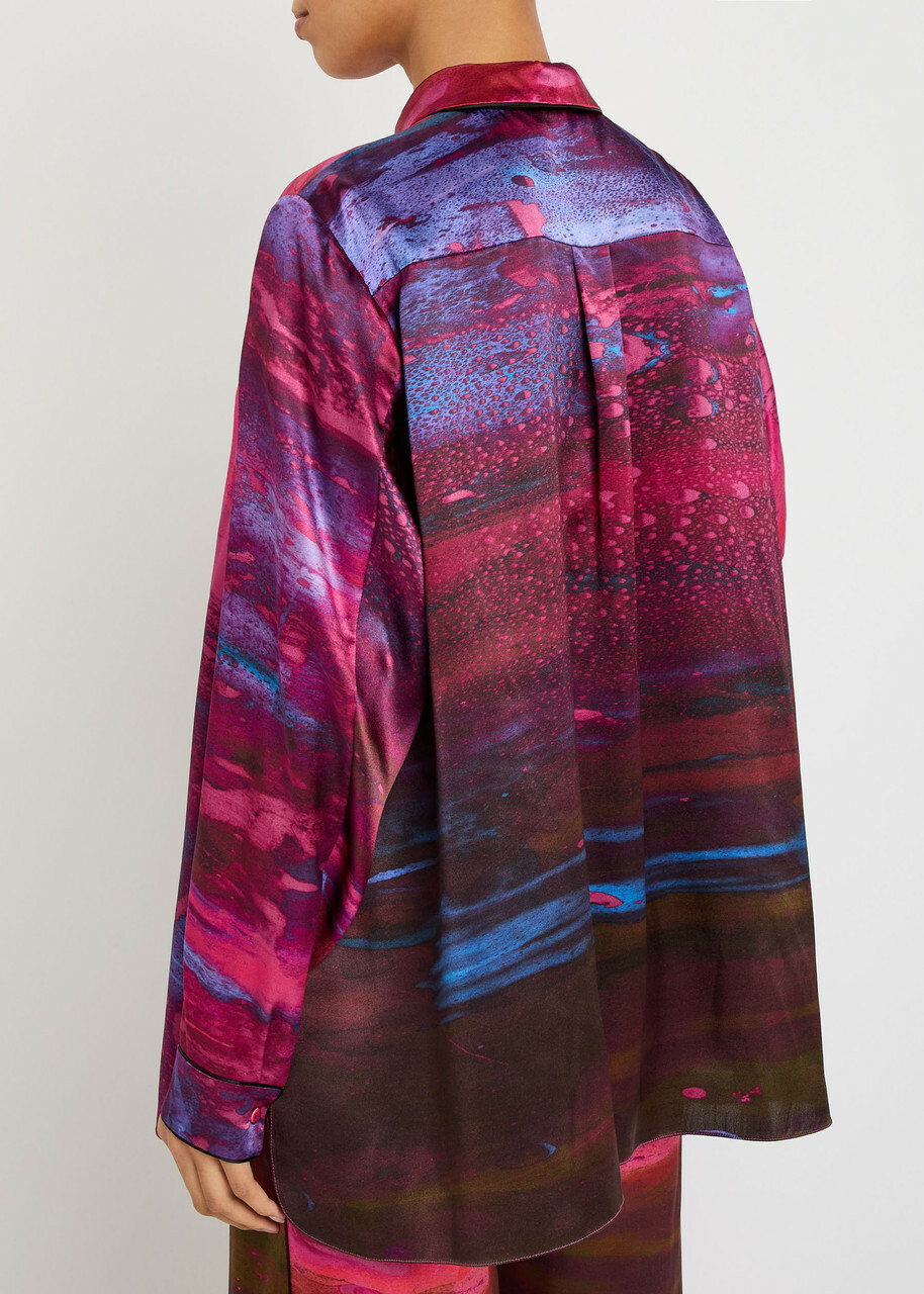 Roksanda Leonara Printed Silk Shirt Multicoloured 1