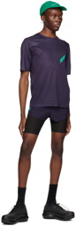 Soar Running Purple Laser-Cut Shorts