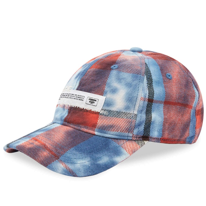 Photo: Men's AAPE Checked Cap in Olive