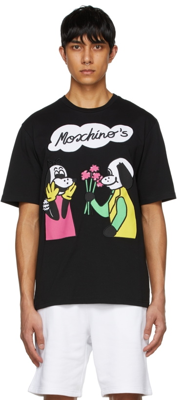 Photo: Moschino Black Cotton T-Shirt