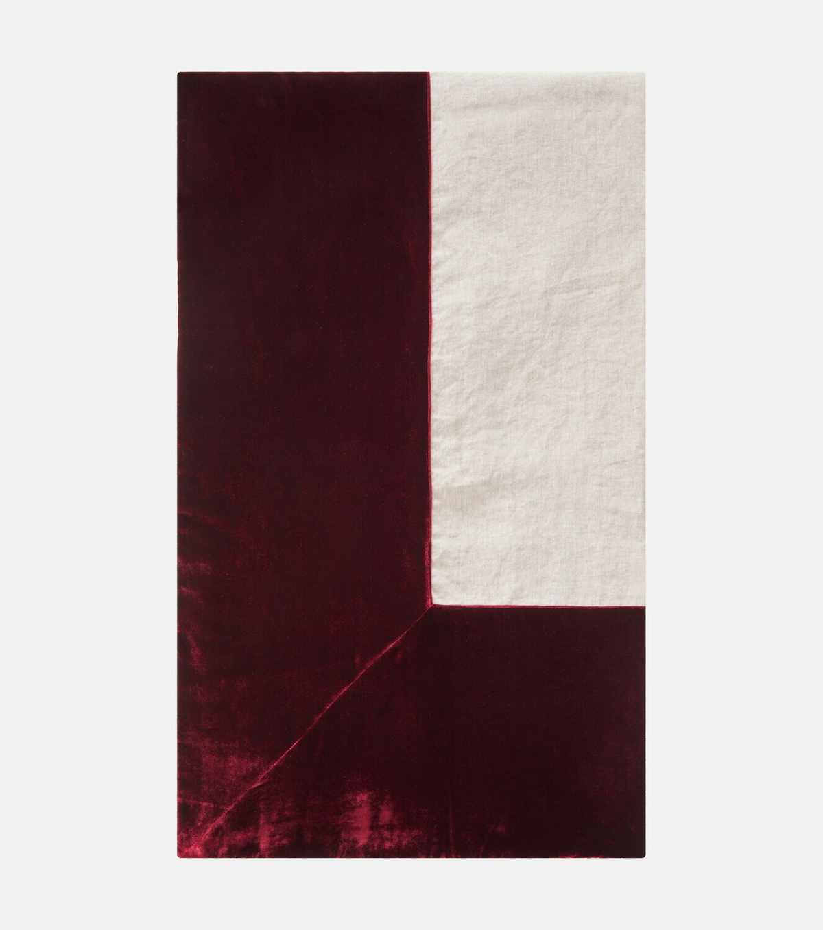 Once Milano Velvet-trimmed linen tablecloth