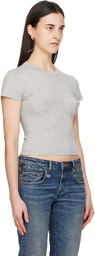 VAQUERA Gray Bullet Bra T-shirt