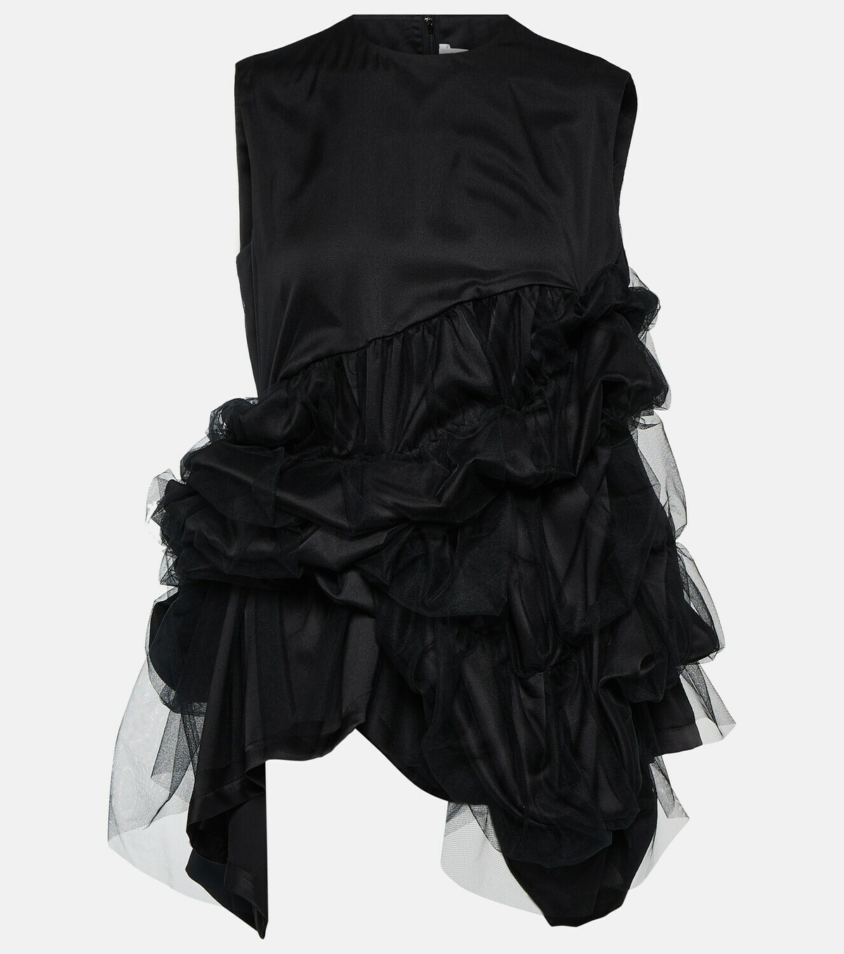 Noir Kei Ninomiya Tulle and satin top Noir Kei Ninomiya