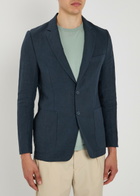 Percival Tailored Linen Blazer Navy