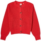 Levi’s Collections Women's Levis Vintage Clothing Knitted Button Front Cardigan in Script Red