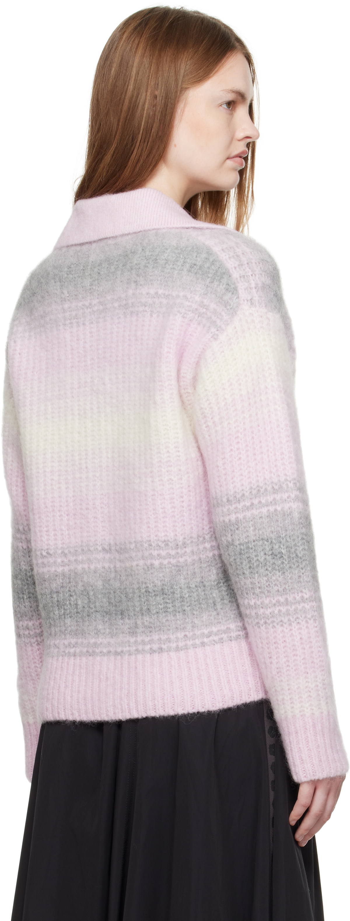 Kenzo Pink Kenzo Paris 'KENZO Speed Stripe' Cardigan