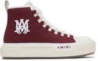 AMIRI Burgundy Court Hi Sneakers