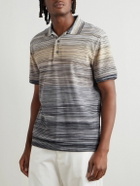 Missoni - Space-Dyed Cotton-Piqué Polo Shirt - Gray