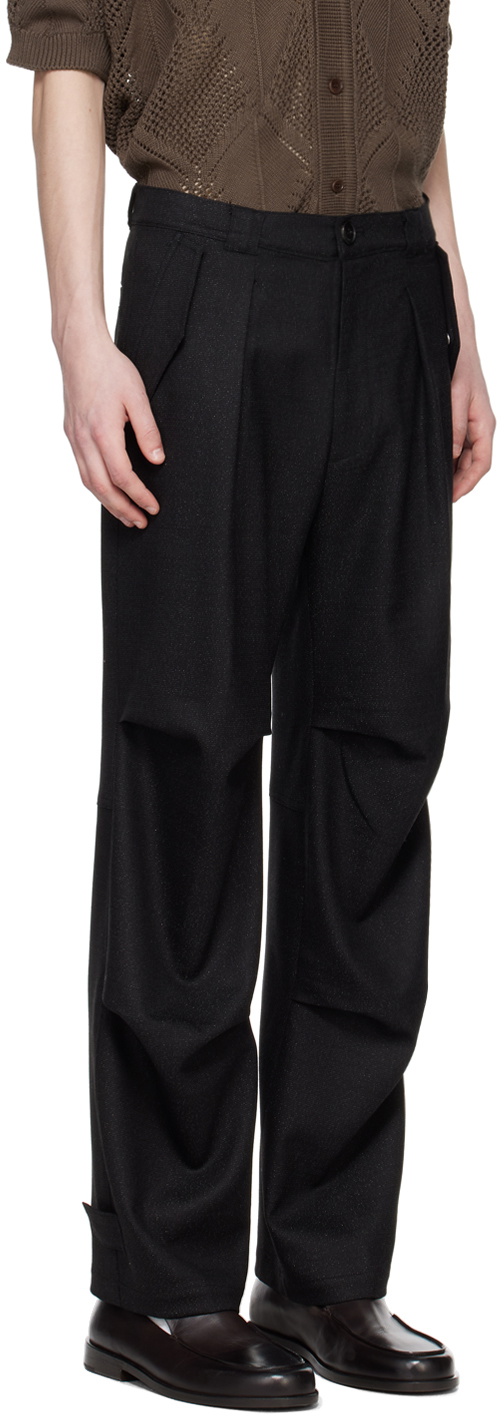 AFTER PRAY Black Technical Trousers