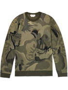 ALEXANDER MCQUEEN - Wool-Blend Jacquard Sweater - Green