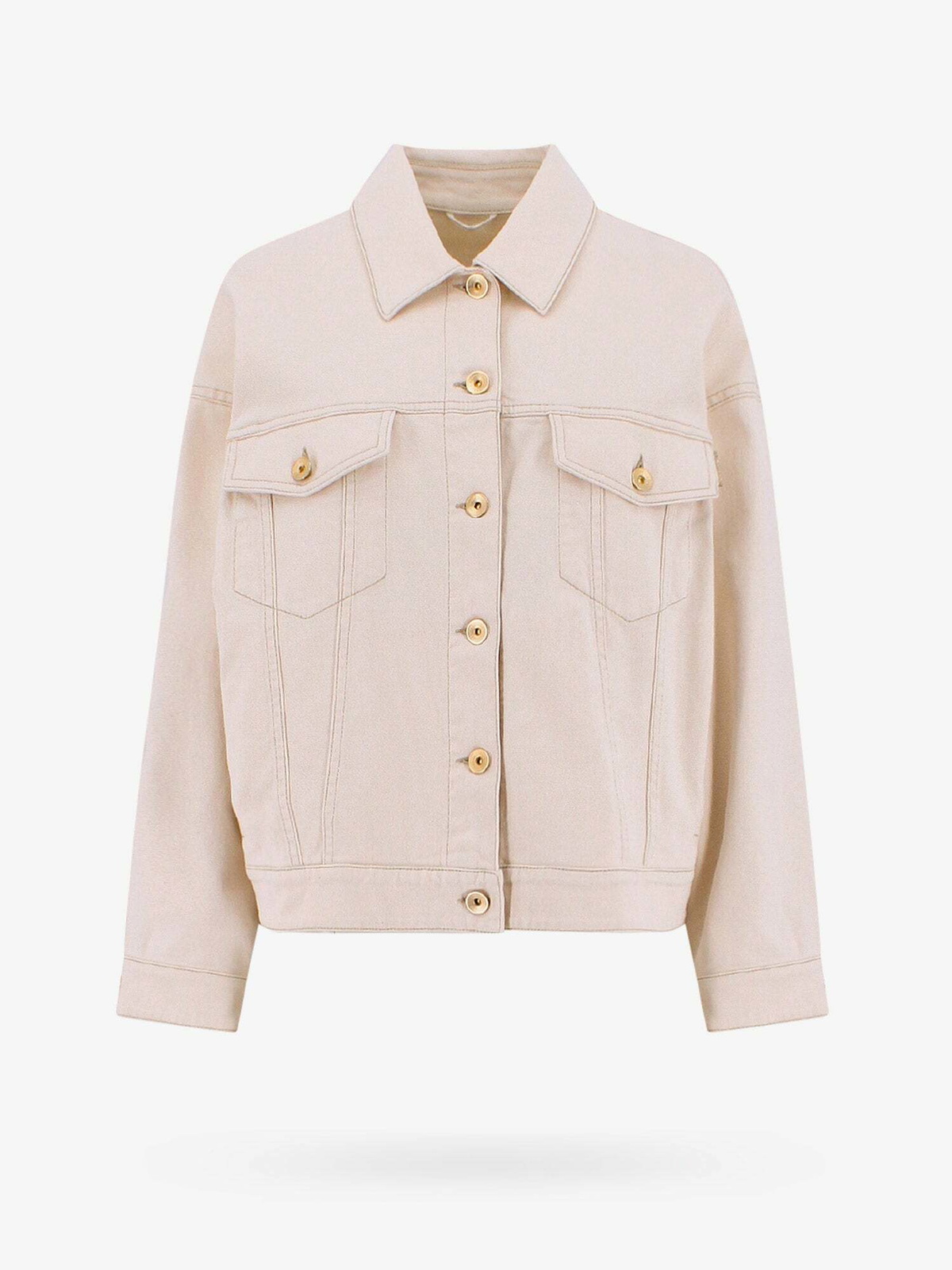 Brunello Cucinelli Beige Cotton Coat