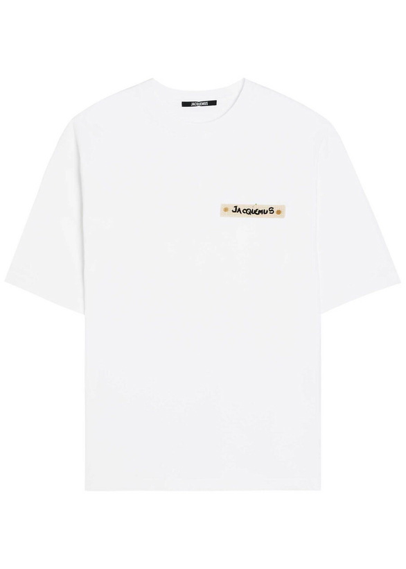 Photo: Jacquemus Le T-shirt Plage Cotton-blend T-shirt White