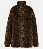 Balenciaga Leopard-print faux fur jacket