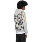 McQ Alexander McQueen Grey Racer Swallow Hoodie