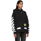 Off-White Black and White Spray Painted Hoodie