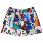 Paul Smith Men's Collage Swim Short in Multi