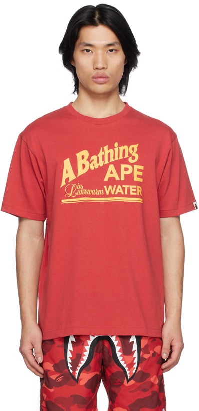 Photo: BAPE Red Printed T-Shirt