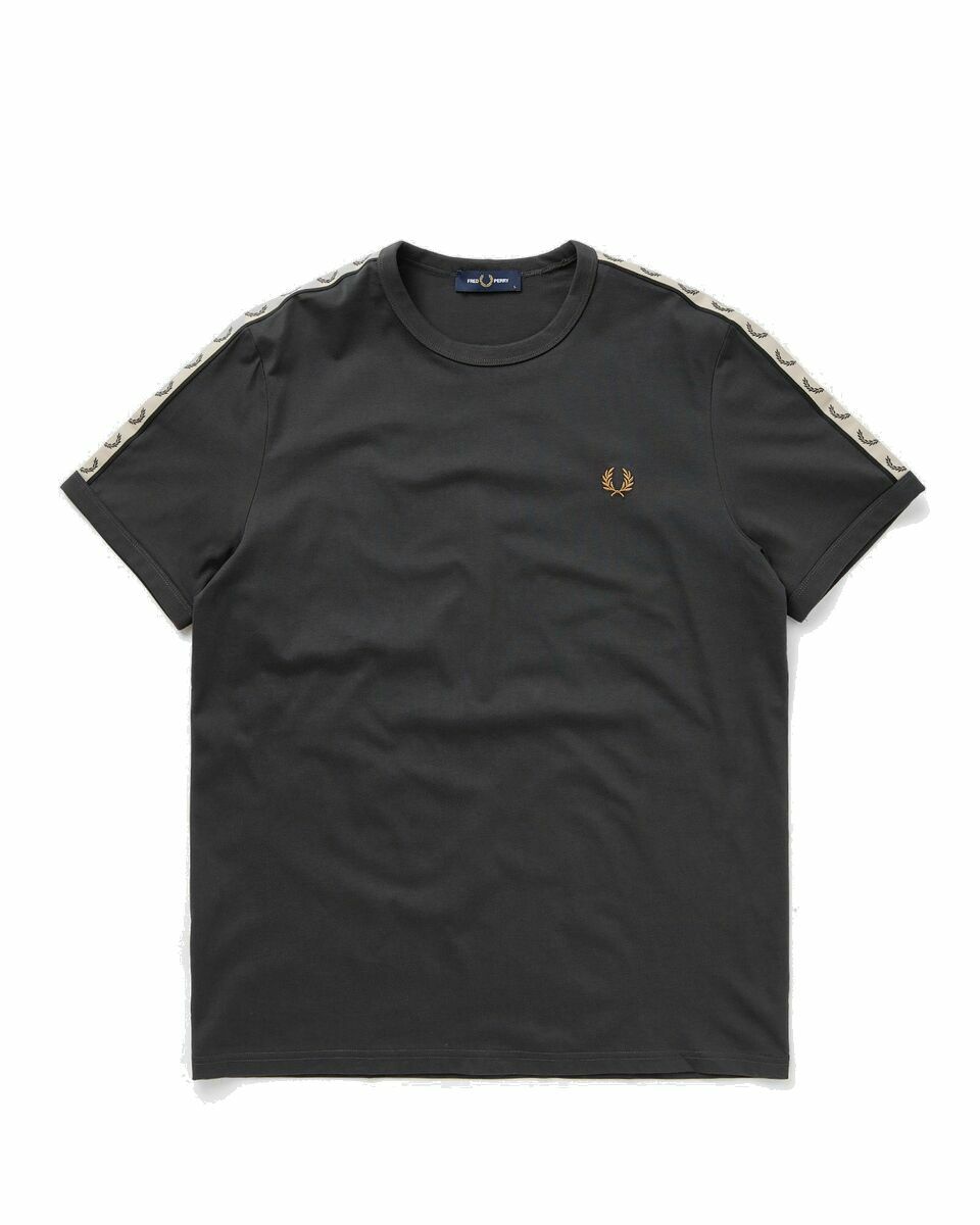 Photo: Fred Perry Contrast Tape Ringer Tee Grey - Mens - Shortsleeves