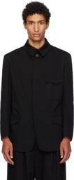 Y's For Men Black Military Jacket