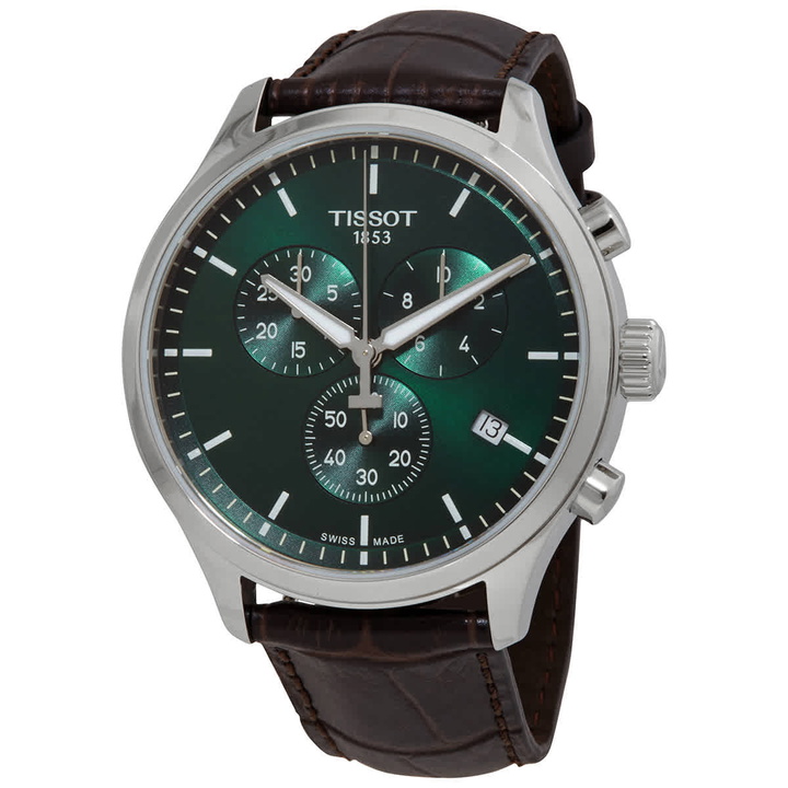 Photo: Tissot T-Sport Chronograph Quartz Green Dial Mens Watch T116.617.16.091.00