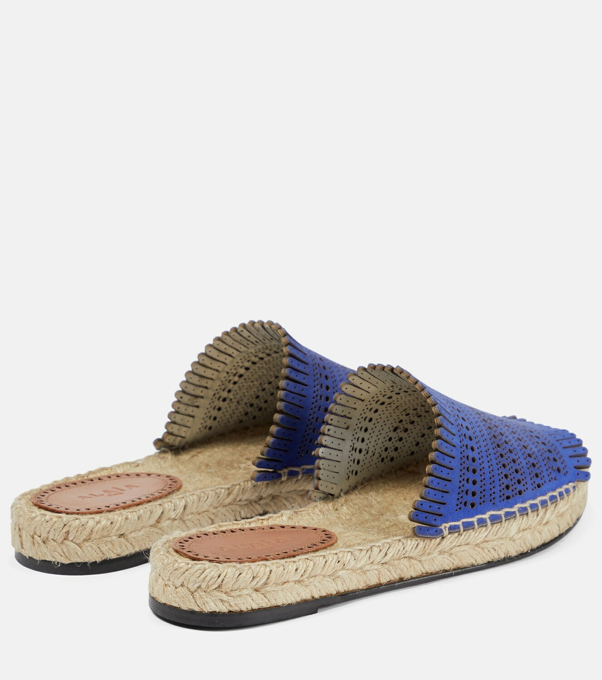 Alaïa Vienne suede espadrille flat sandals