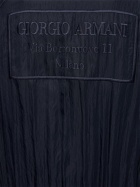 GIORGIO ARMANI - Crinckle Effect Logo Bomber Jacket