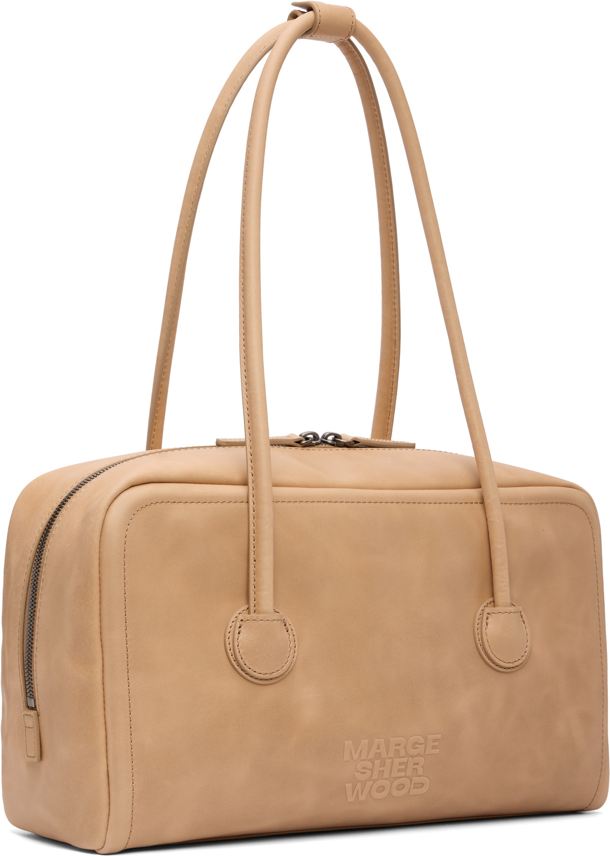 MARGESHERWOOD Beige Soft Boston Bag