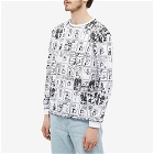 Fucking Awesome Men's Long Sleeve Dill Wanto Thermal T-Shirt in White