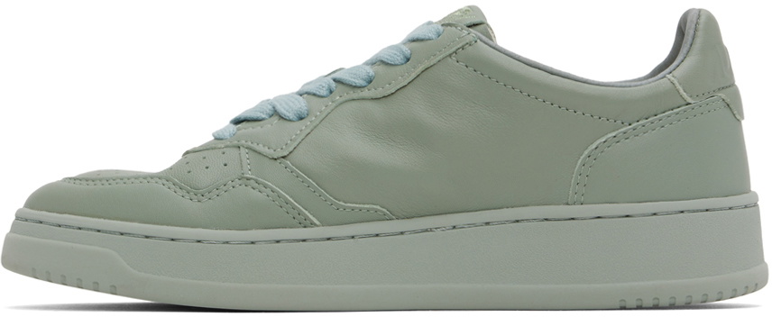 ★AUTRY★MEDALIST LOW SNEAKERS IN GOATSKIN COLOR GRAY★ AUTRY Gray Medalist Low Sneakers Autry