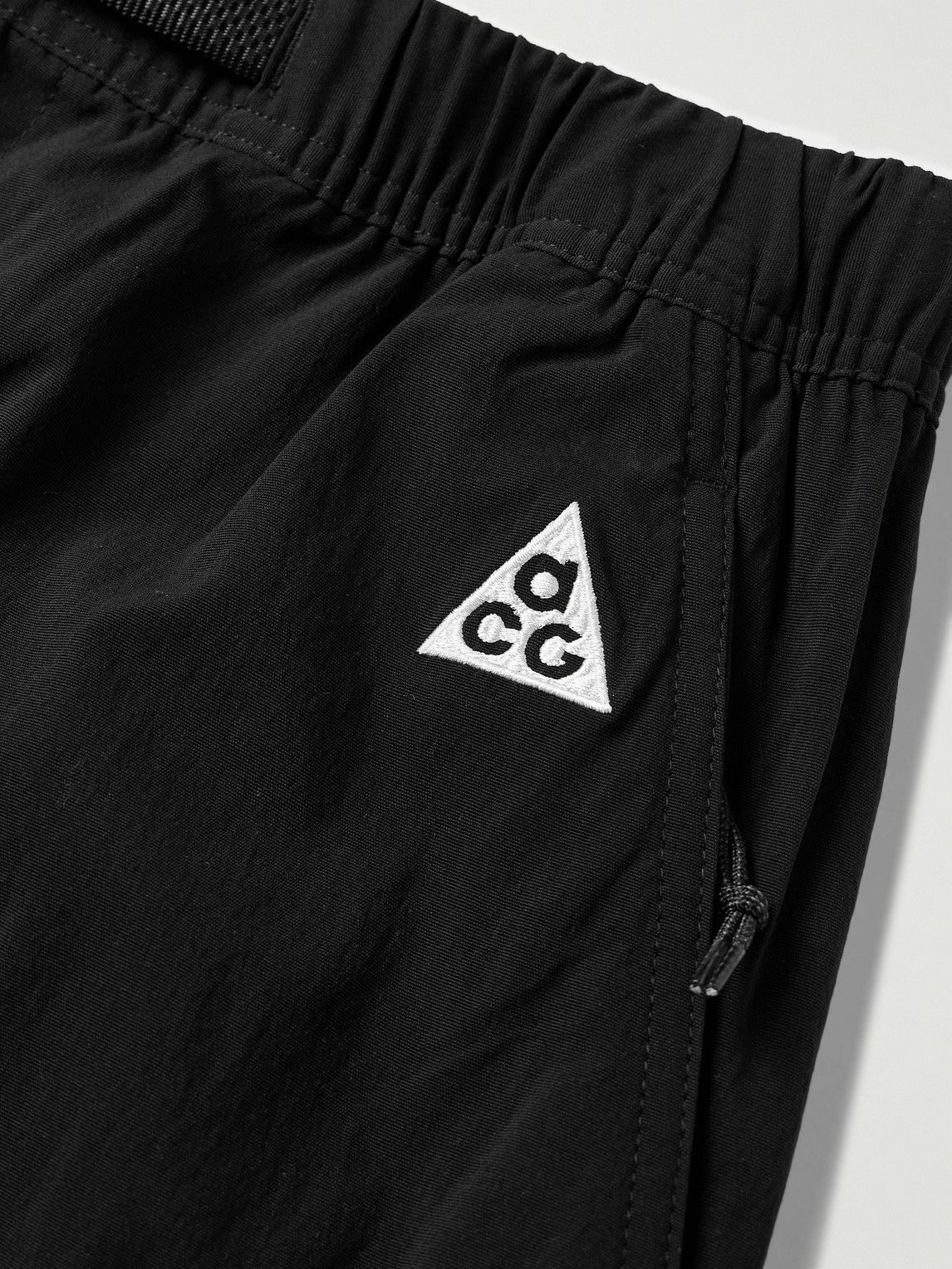 Nike - ACG Straight-Leg Belted Nylon-Blend Trousers - Black